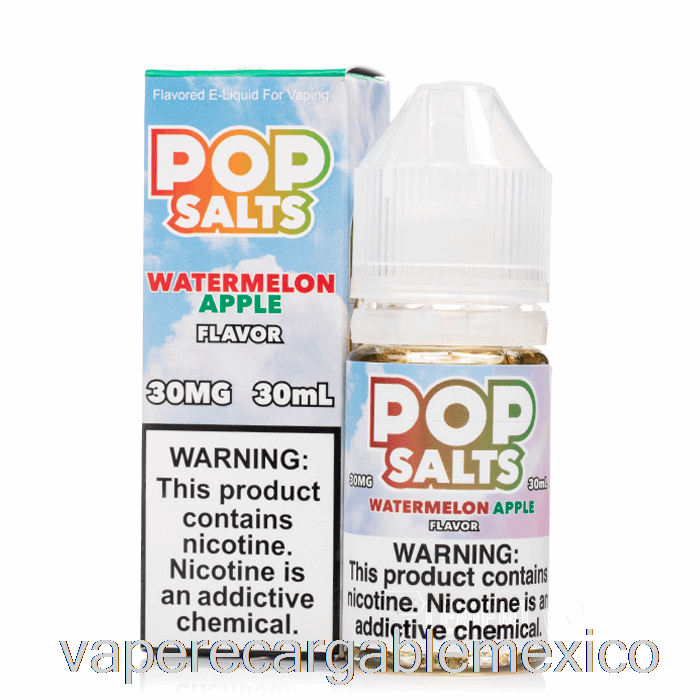 Vape Recargable Sandía Manzana - Sales Pop - 30ml 50mg